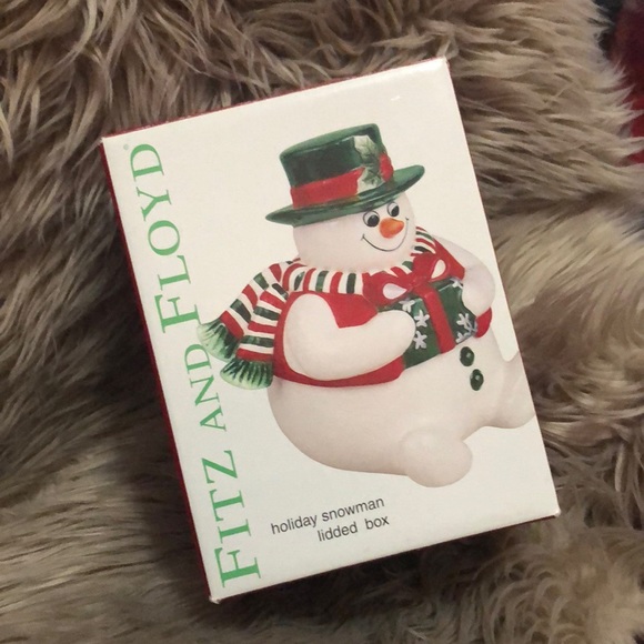 New in Box-Fitz and Floyd Lidded Snowman Box-Ceramic-2003 - Picture 3 of 16